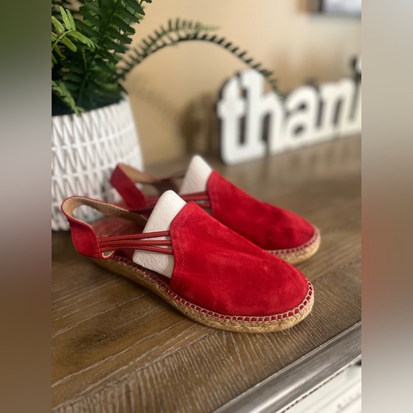 Toni Pons 'Nuria' Suede Wedge Sandal Size 6.5 Made in Spain 🇪🇸 - Picture 6 of 16